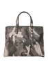 Triple Pocket Tote, &pound;495, Handbags, Black/Grey, Leather, Back view